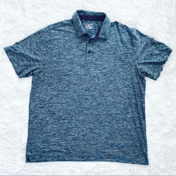 Under Armour | Heathered Blue & Grey Playoff 2.0 Polo - Picture 2 of 5